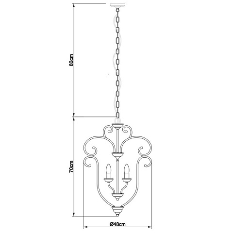 Подвесная люстра ARTE Lamp A8033SP-3CC