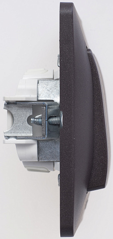 Systeme Electric Glossa Шоколад Выключатель 2-клавишный, сх.5, 10АХ (в сборе)