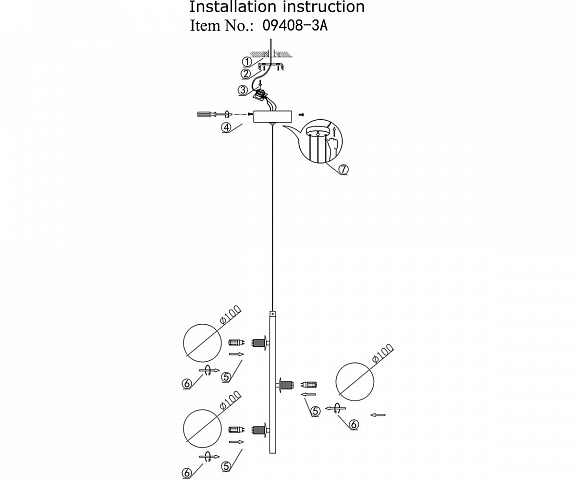 Подвесной светильник Kink Light 09408-3A,19