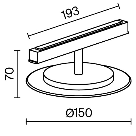 Светильник на шине Maytoni TR107-4-5W-DS-BS