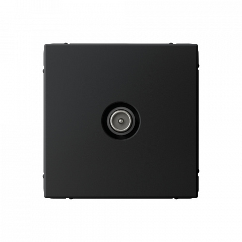 Systeme Electric ArtGallery Карбон TV Розетка проходная 4DB, механизм