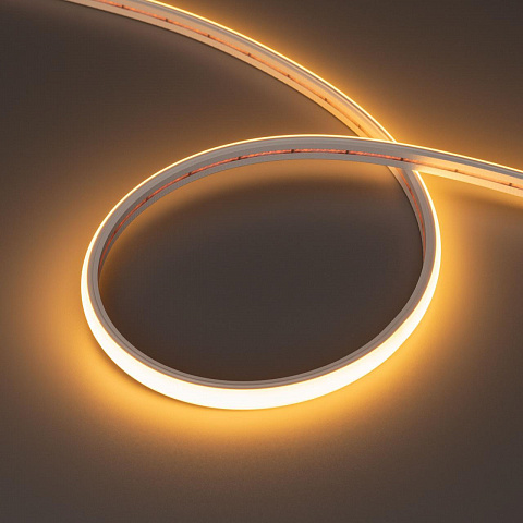 Светодиодная лента герметичная MOONLIGHT-TOP-X320-11x7mm 24V Warm2300 (10 W/m, IP65, CSP, 5m, wire x2) Arlight 039446