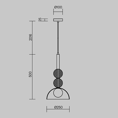 Подвесной светильник Freya FR5482PL-01BS1
