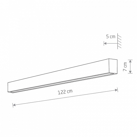 Настенный светильник Nowodvorski Straight Wall Led L 7563