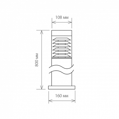 Уличный светильник Elektrostandard 1507 Techno черный a035093