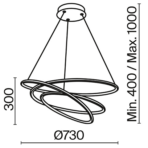 Подвесная люстра Maytoni MOD100PL-L88WK1