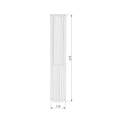 Садово-парковый светильник Elektrostandard Entero (35189/F) 3000K черный a072080