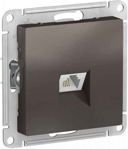 Systeme Electric AtlasDesign Мокко Розетка телефонная RJ11, механизм