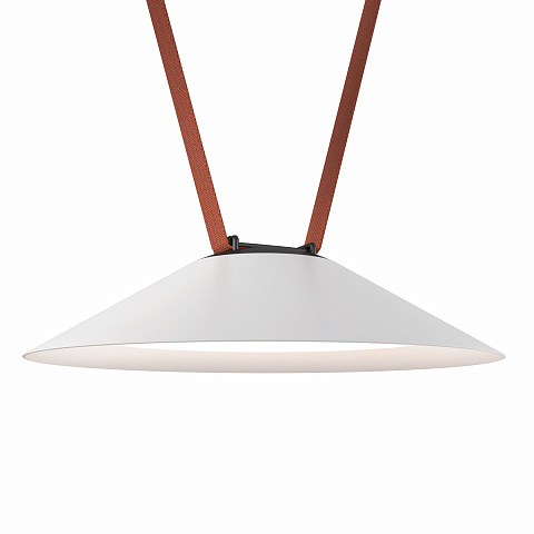 DK5564-WH+BK Cветильник для трека-ремня Belty, серия Flow, со светодиодом, D300*H71мм, 48V DC, 20W, RA90, 120°, 4000K, IP20, белый с черным, алюминий