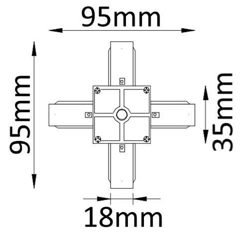 Коннектор Crystal Lux CLT 0.211 04 WH