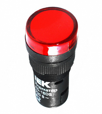 IEK Лампа AD16DS(LED)матрица d16мм красный 24В AC/DC