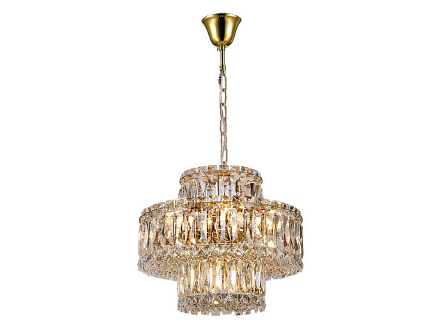 Подвесная люстра Newport 8458+3/C gold