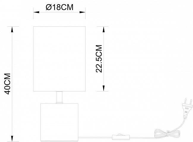 Настольная лампа ARTE Lamp A5036LT-1BR