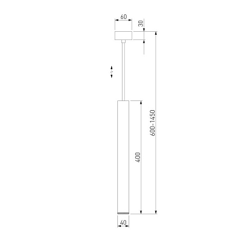 Подвесной светильник Elektrostandard 50245 LED 7W 4200K чёрный