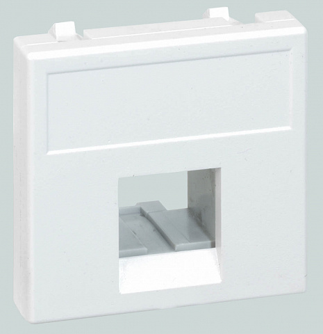 Simon Connect Белый Адаптер на 1 конектор RJ45 SimonConnect, AMP(S110,SL110,SLt),Brand-Rex,RIT, 45х45мм
