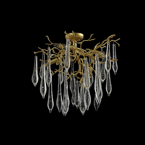 Люстра на штанге Crystal Lux REINA PL5 D600 GOLD PEARL