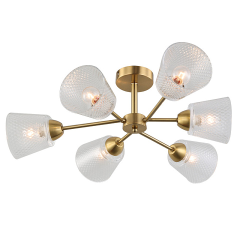 Люстра на штанге Escada 1104/6P Brass