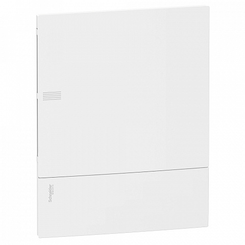 Schneider Electric RESI9 MP (Mini Pragma) Бокс встраеваемый с белой дверью 2 ряда/24 модулей, IP40, IK07, 63А, 2 клеммы, Италия