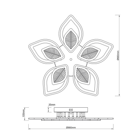 Накладная люстра Escada 10288/10LED