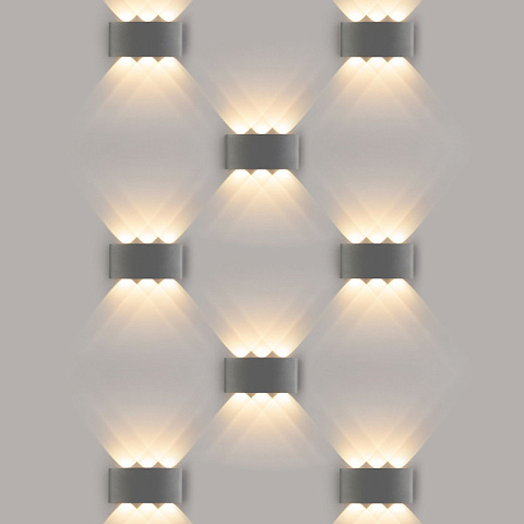 Светильник настенный Elektrostandard 1551 TECHNO LED TWINKY TRIO серый