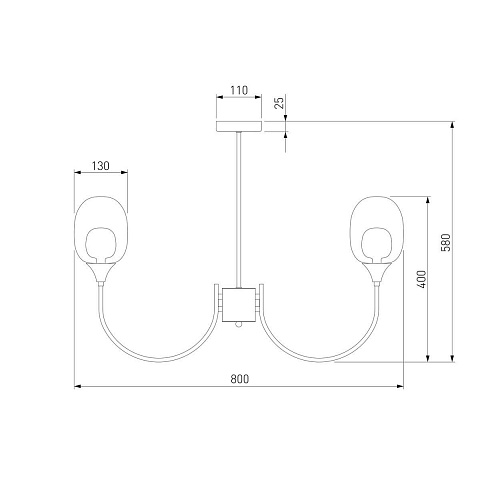 Подвесная люстра Eurosvet Spritz 70217/8 латунь Smart