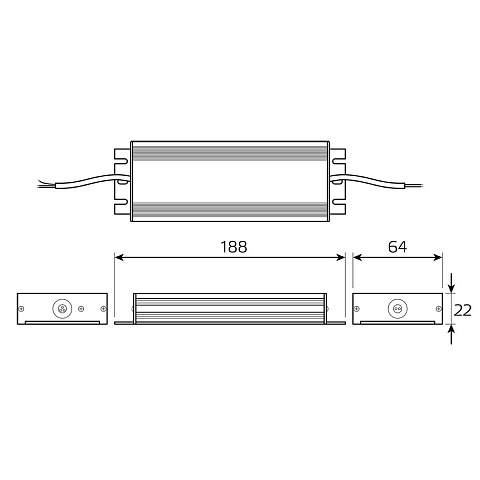 Блок питания Gauss 150W 12V IP20 BT524