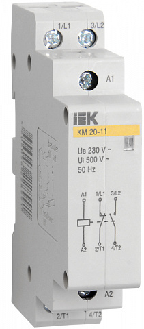 IEK Контактор модульный КМ20-20 AC