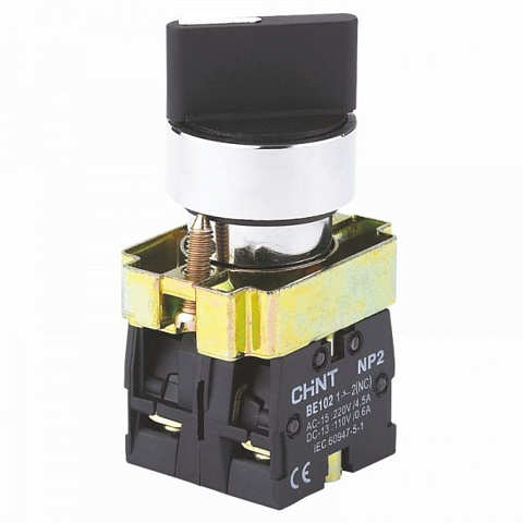 CHINT Переключатель NP2-BD53, 3 положения возвратом, 2НО, IP40 (R)
