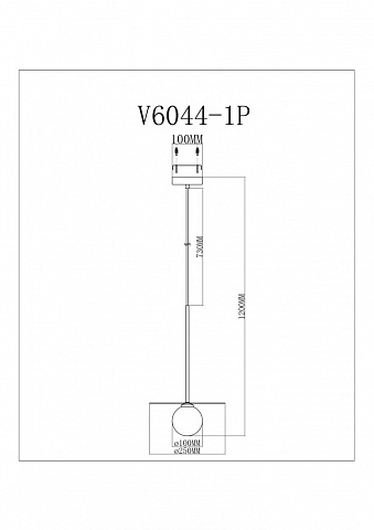 Светильник подвесной Moderli Scrumbel V11569-1P