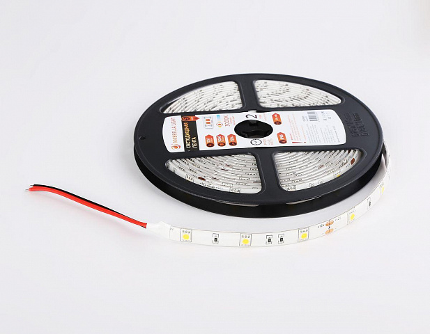 Светодиодная влагозащищенная лента Ambrella Light 7,2W/m 30LED/m 5050SMD теплый белый 5M GS1901