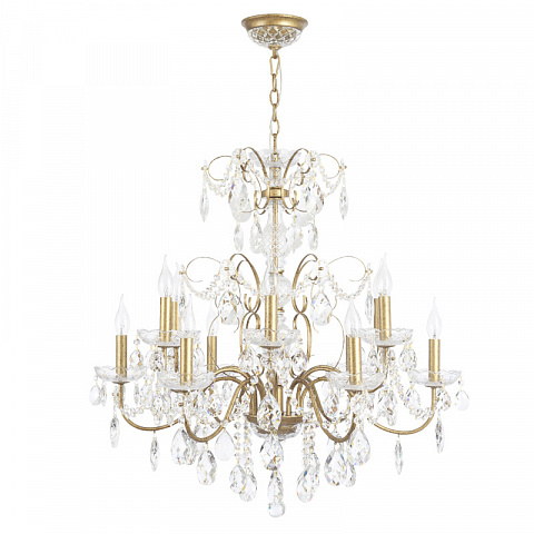 Подвесная люстра Crystal Lux ODELIS SP12 GOLD