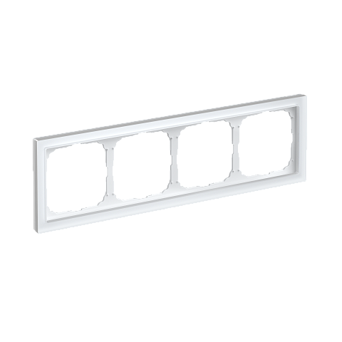 Systeme Electric ArtGallery Pure Матовое органическое стекло Белый Рамка 4-ая