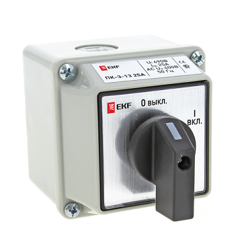 EKF PROxima Переключатель кулачковый ПК-3-13 16А 3P "ВКЛ-ВЫКЛ" IP54
