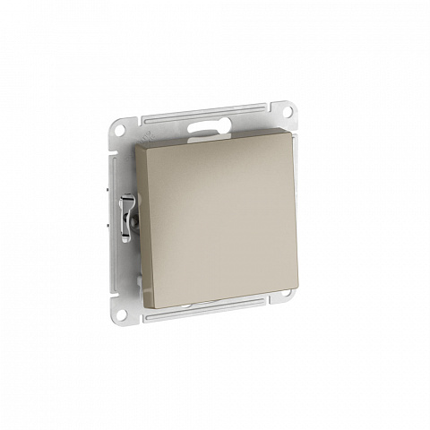 Systeme Electric AtlasDesign Шампань Выключатель 1-клавишный, сх.1, 10АХ, мех., быстрозажим. клем.