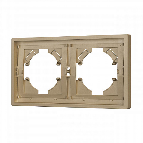 Рамка пластиковая FRM-TENDO-SFPL-2-GD Arlight 054647