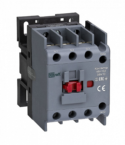Dekraft Контактор 38А 230В АС3 АС4 1НО КМ-102