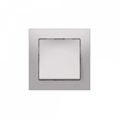 Systeme Electric AtlasDesign Алюминий Выключатель 1-клавишный, сх.1, 10АХ, в сборе, быстрозажим. клем.