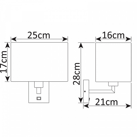 Бра ARTE Lamp A9248AP-1AB