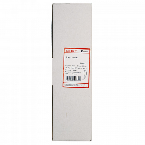 DKC Хомут P12 гибкий, черный, 6х290