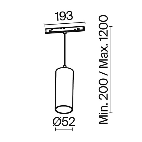Светильник на шине Maytoni TR041-4-12WTW-DD-B