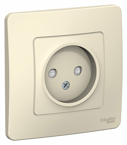 Systeme Electric Blanca внутр Молочная Розетка б/з со шторками, 16А, 250В