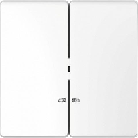 Schneider Electric Merten D-Life Белый Лотос Клавиша 2-ная с линзой для LED модуля