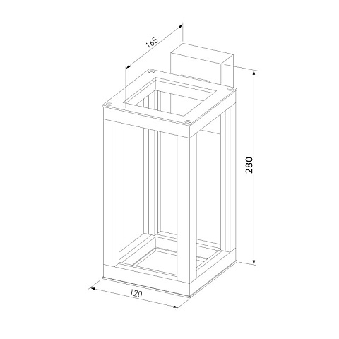 Светильник настенный Elektrostandard 1527 Frame 3000K чёрный