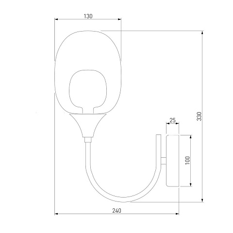 Бра Eurosvet Spritz 70218/1 латунь
