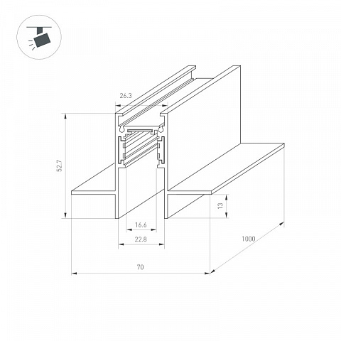 Шинопровод Arlight 041438