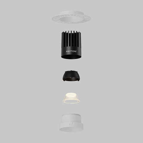 Встраиваемый светильник Maytoni DL121-15W-2.7K-TRS-W