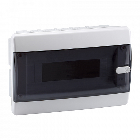 КЭАЗ Корпус пластиковый Встраиваемый OptiBox P-CVK-1-12-IP41 Прозрачная черная дверь