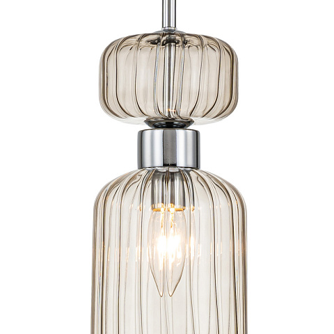 Подвесной светильник Escada 1141/1S Chrome/Beige