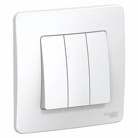 Systeme Electric Blanca внутр Бел Выключатель 3-клавишный, 10А, 250B