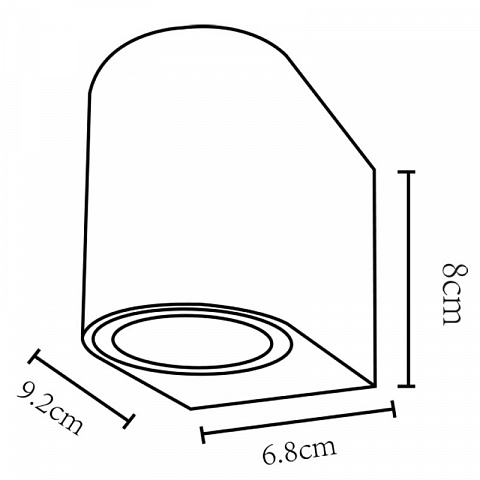 Бра ARTE Lamp A3102AL-1GY